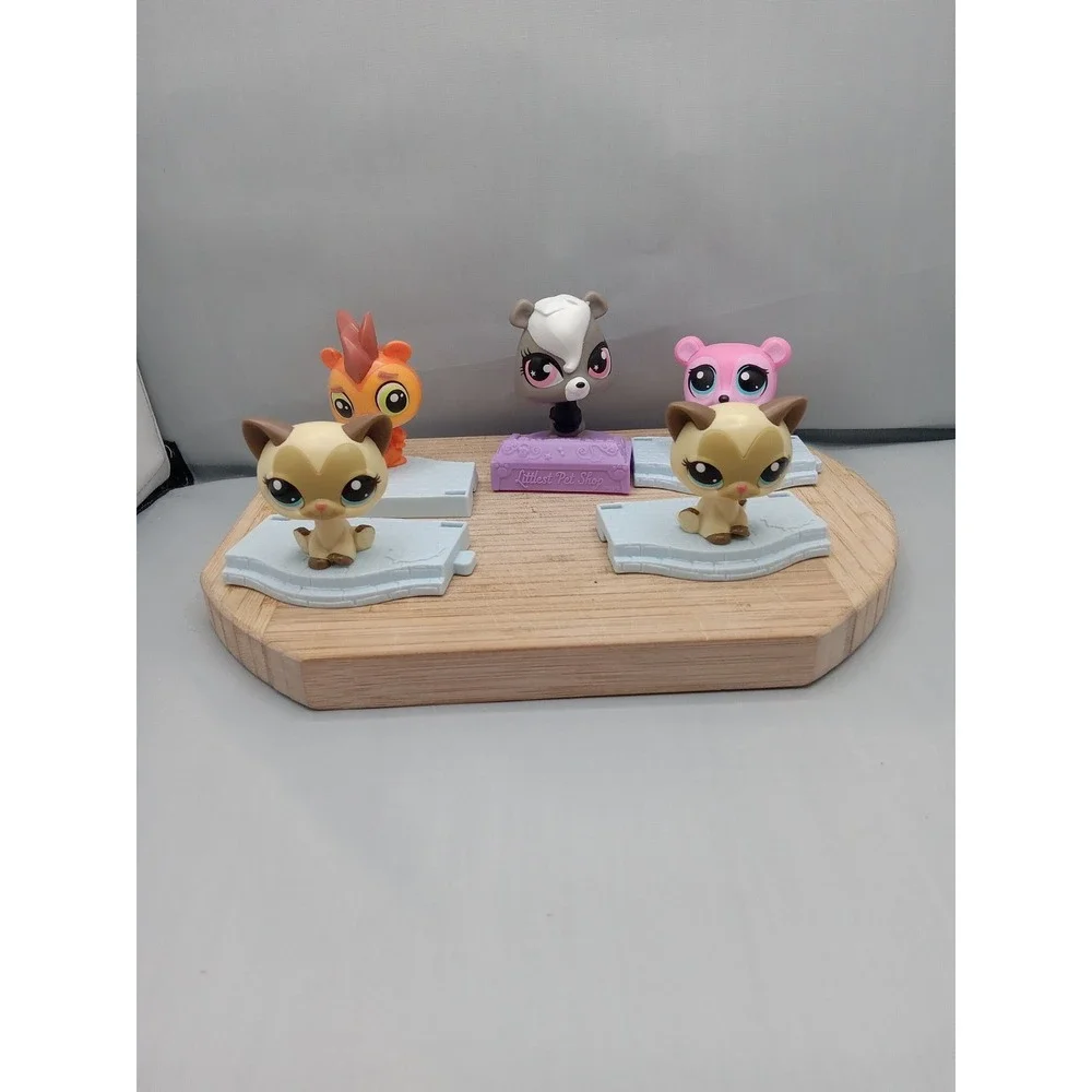 2 SHORTHAIR CAT&3 Others #McDonalds - Authentic Littlest Pet Shop -‎ Hasbro LPS